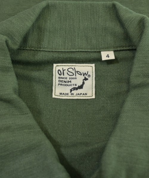 orSlow（オアスロウ）カジュアルシャツ 緑 サイズ:4(XL位) メンズ/2200644944083