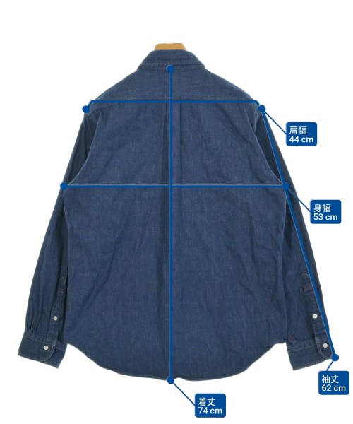 orSlow（オアスロウ）カジュアルシャツ 青 サイズ:3(L位) メンズ/2200647333068