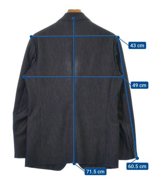 JUN HASHIMOTO（ジュンハシモト）テーラードジャケット 紺 サイズ:3(L位) メンズ/2200480180119