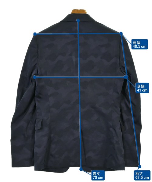 JUN HASHIMOTO（ジュンハシモト）テーラードジャケット 紺 サイズ:3(L位) メンズ/2200642836045