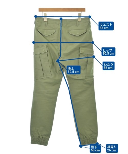 JUN HASHIMOTO（ジュンハシモト）カーゴパンツ カーキ サイズ:3(L位) メンズ/2200632544097