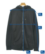 JUN HASHIMOTO（ジュンハシモト）パーカー 黒 サイズ:5(L位) メンズ/2200618655106