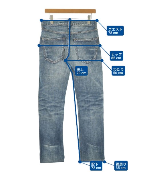 JUN HASHIMOTO（ジュンハシモト）デニムパンツ 青 サイズ:2(M位) メンズ/2200614565126