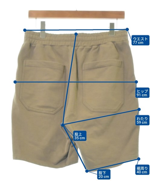 JUN HASHIMOTO（ジュンハシモト）ショートパンツ 茶 サイズ:5(XXL位) メンズ/2200667568020
