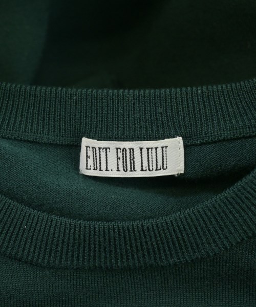 EDIT.FOR LULU（エディットフォールル）ワンピース 緑 サイズ:F レディース/2200613494083