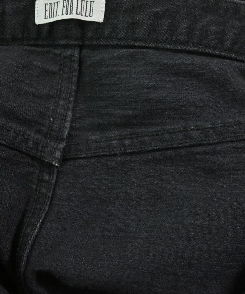 EDIT.FOR LULU（エディットフォールル）デニムパンツ 黒 サイズ:34(XS位) レディース/2200667843059