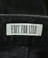 EDIT.FOR LULU（エディットフォールル）デニムパンツ 黒 サイズ:34(XS位) レディース/2200667843059