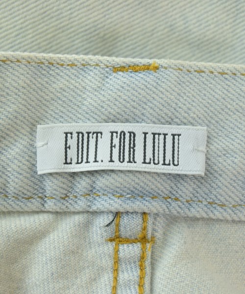 EDIT.FOR LULU（エディットフォールル）デニムパンツ 青 サイズ:34(XS位) レディース/2200678899014