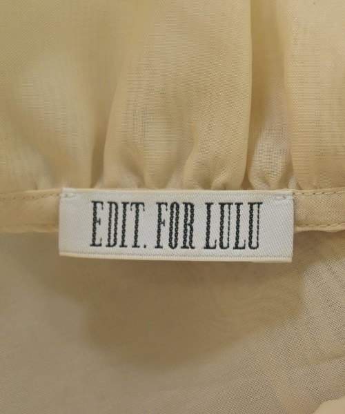 EDIT.FOR LULU（エディットフォールル）ブラウス ベージュ サイズ:-(L位) レディース/2200688849245