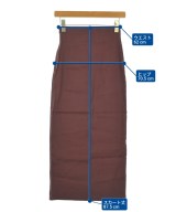 EDIT.FOR LULU（エディットフォールル）ロング・マキシ丈スカート 茶 サイズ:34(XS位) レディース/2200647166079