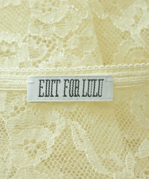 EDIT.FOR LULU（エディットフォールル）ブラウス ベージュ サイズ:F レディース/2200646258119