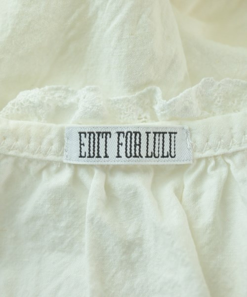 EDIT.FOR LULU（エディットフォールル）ブラウス 白 サイズ:F レディース/2200646258133