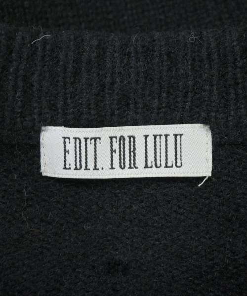 EDIT.FOR LULU（エディットフォールル）ニット・セーター 黒 サイズ:F レディース/2200700421084