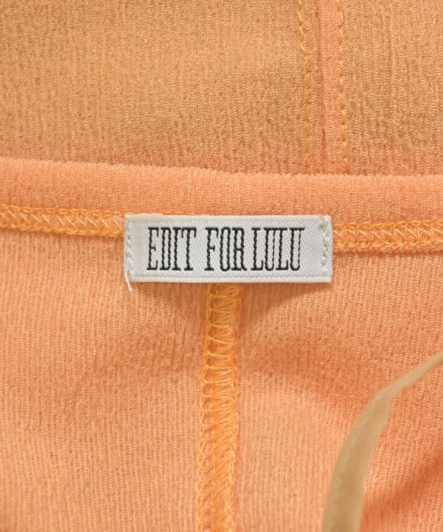 EDIT.FOR LULU（エディットフォールル）ワンピース オレンジ サイズ:F レディース/2200713147094