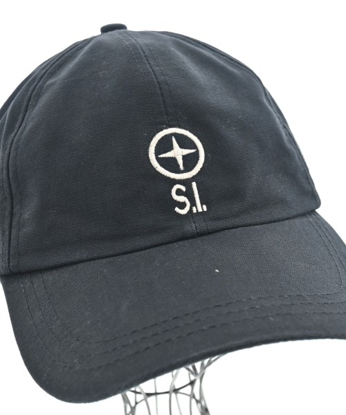 STONE ISLAND（ストーンアイランド）キャップ 黒 サイズ:L メンズ/2200636429093