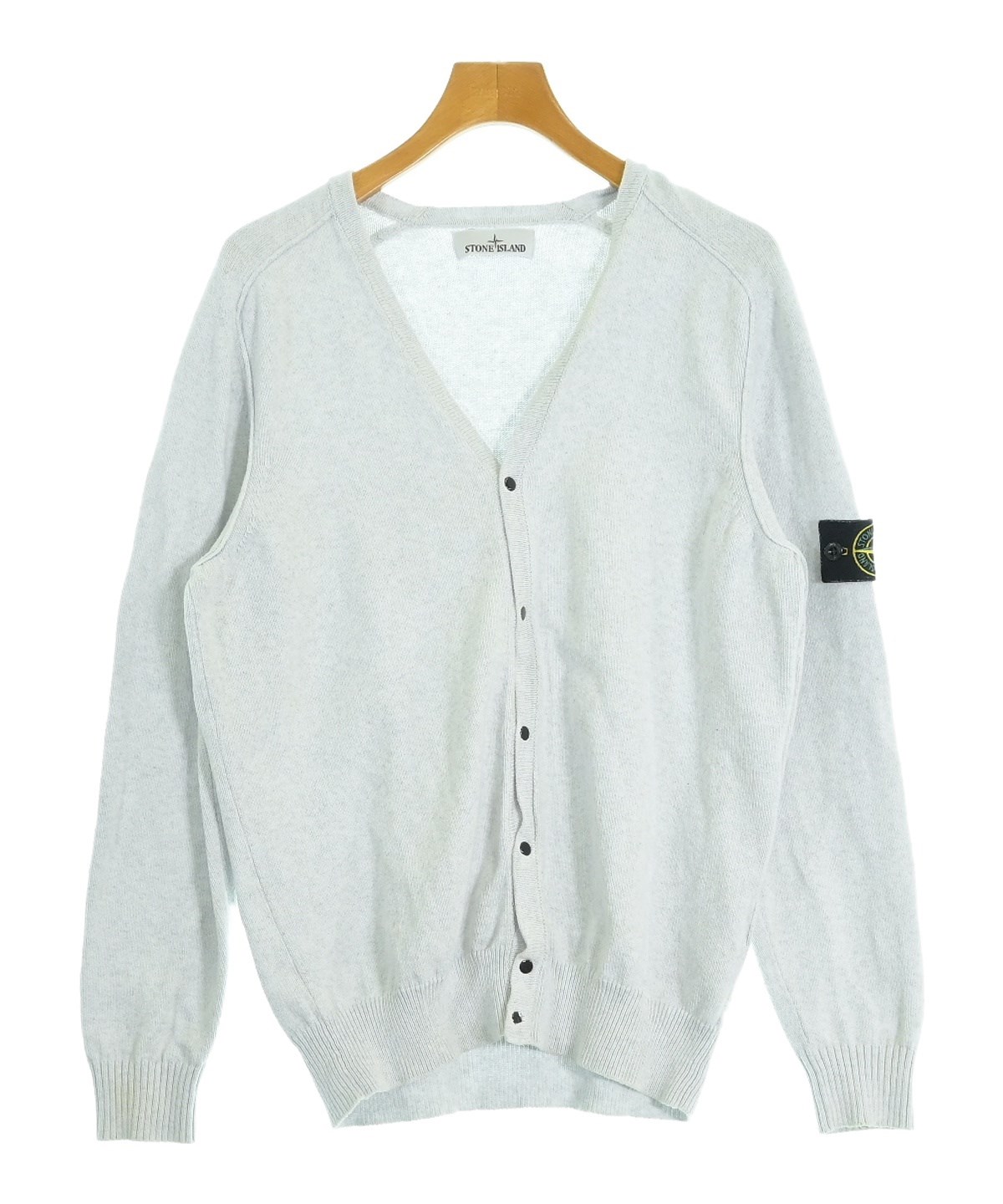 Stone  グレー カーディガン STONE ISLAND（ストーン アイランド） カーディガン ボレロ フルジップ