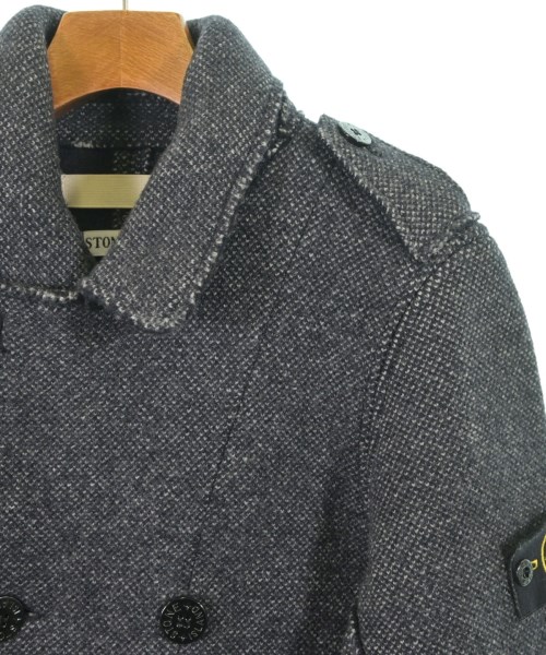 STONE ISLAND（ストーンアイランド）ピーコート 紺 サイズ:S メンズ/2200641747014