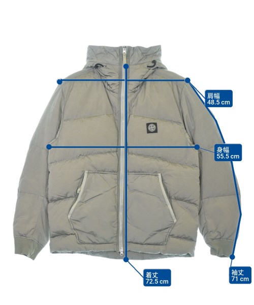 STONE ISLAND（ストーンアイランド）ダウンジャケット/ダウンベスト カーキ サイズ:M メンズ/2200643900028