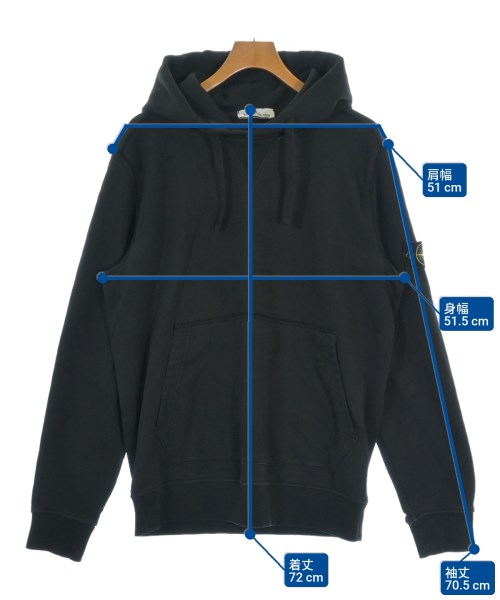 STONE ISLAND（ストーンアイランド）パーカー 黒 サイズ:XL メンズ/2200644246064