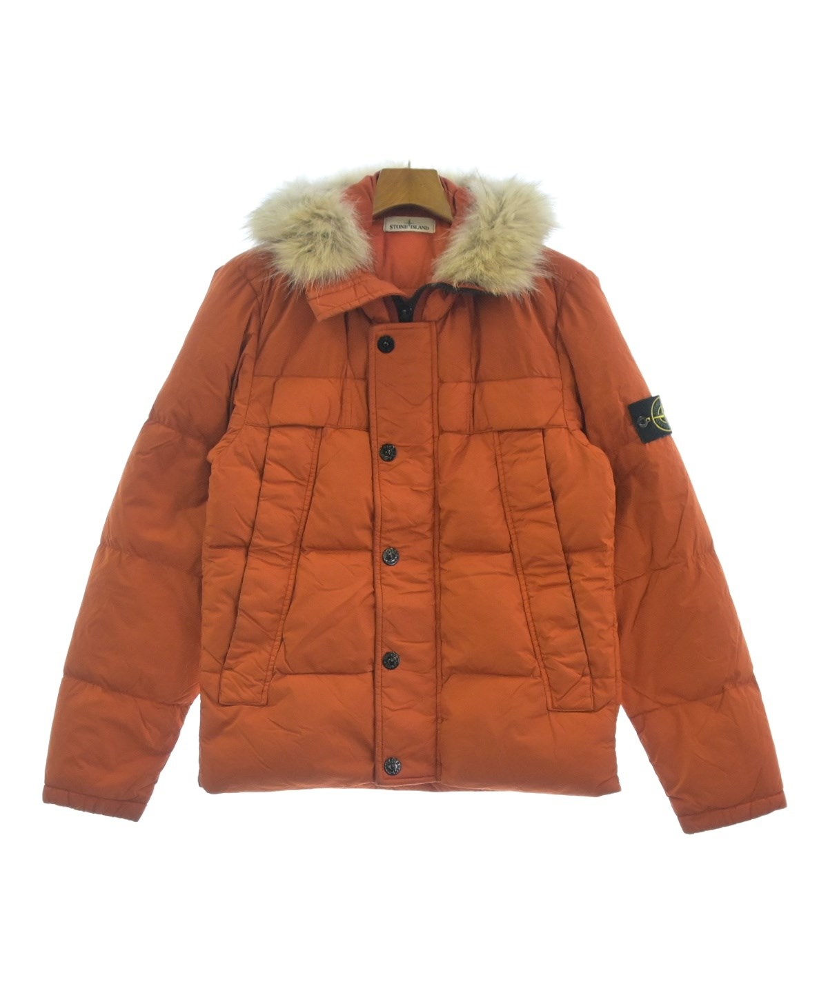 STONE  オレンジ ダウンジャケット STONE ISLAND（ストーンアイランド）ダウンジャケット/ダウンベスト