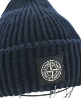 STONE ISLAND（ストーンアイランド）ニットキャップ・ビーニー 黒 サイズ:- メンズ/2200618640584