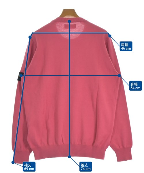 STONE ISLAND（ストーンアイランド）ニット・セーター ピンク サイズ:XL メンズ/2200625733033