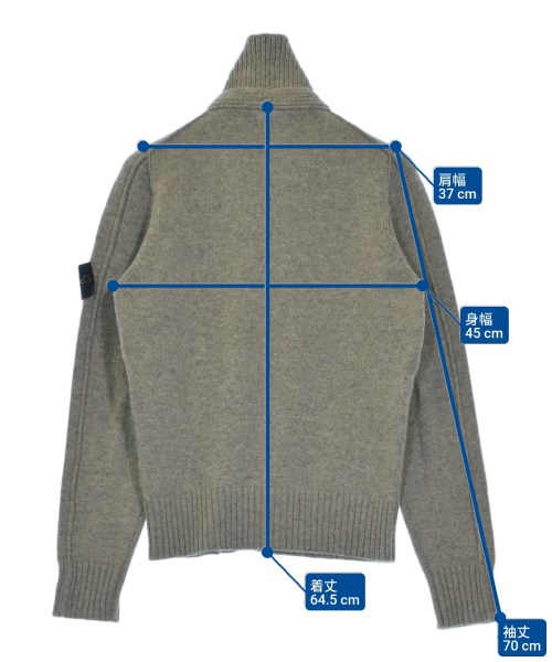 STONE ISLAND（ストーンアイランド）カーディガン グレー サイズ:S メンズ/2200627800030