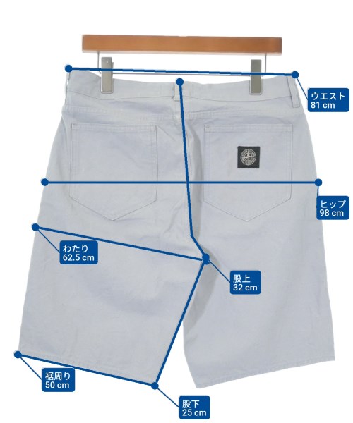 STONE ISLAND（ストーンアイランド）ショートパンツ グレー サイズ:31(M位) メンズ/2200629046092