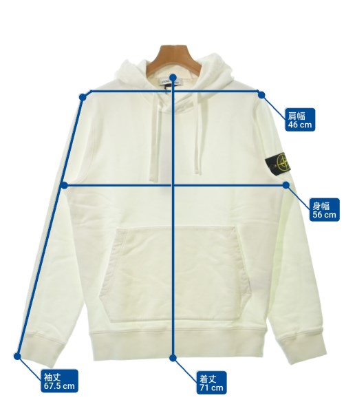 STONE ISLAND（ストーンアイランド）パーカー 白 サイズ:L メンズ/2200623082140