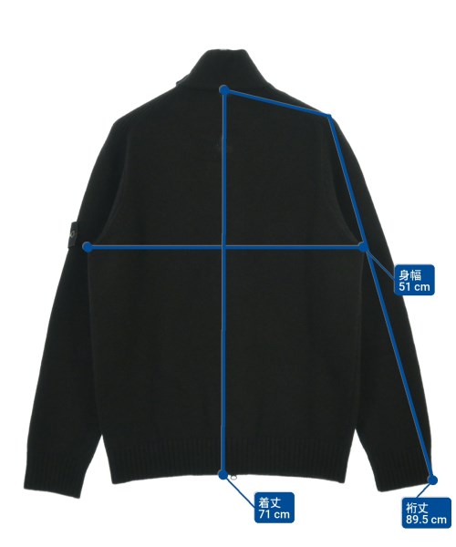 STONE ISLAND（ストーンアイランド）カーディガン 黒 サイズ:L メンズ/2200612013070