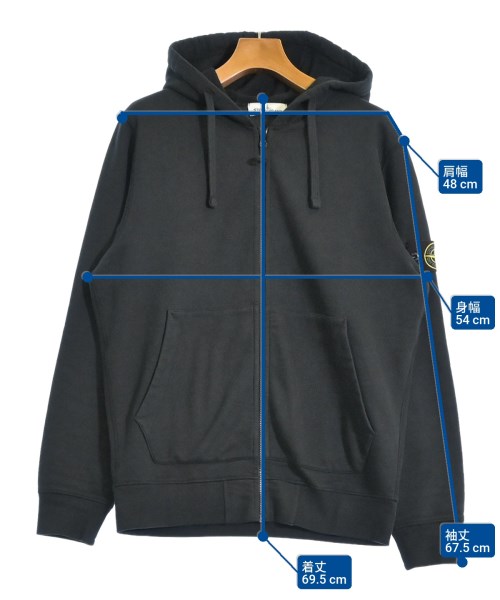 STONE ISLAND（ストーンアイランド）パーカー 黒 サイズ:L メンズ/2200613039031
