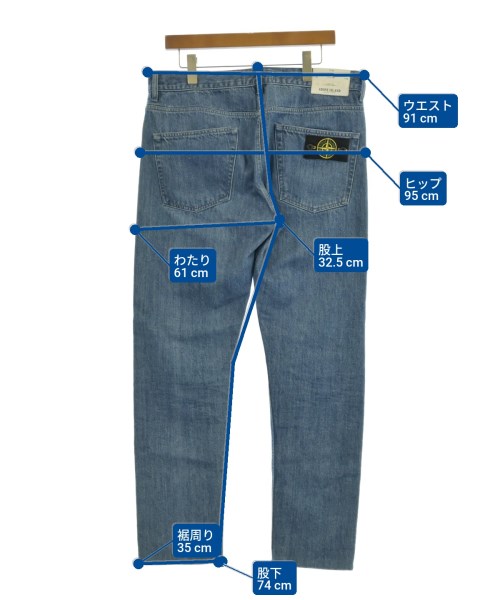 STONE ISLAND（ストーンアイランド）デニムパンツ 青 サイズ:32(L位) メンズ/2200613039048