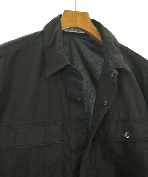 STONE ISLAND（ストーンアイランド）カジュアルシャツ 黒 サイズ:M メンズ/2200673474094
