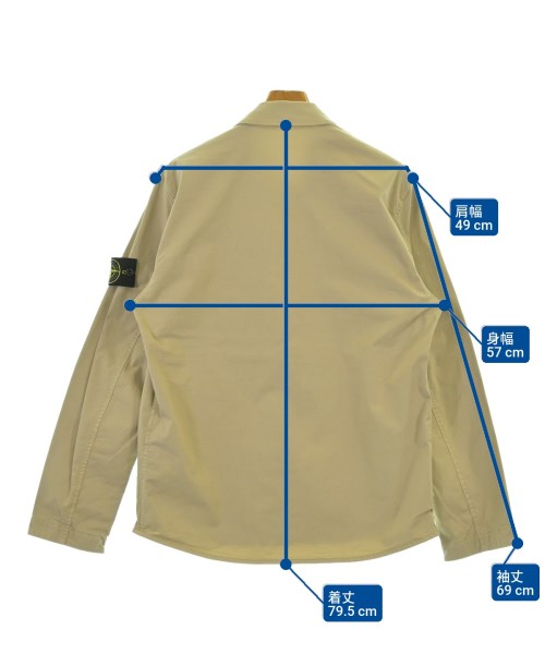 STONE ISLAND（ストーンアイランド）カジュアルシャツ ベージュ サイズ:L メンズ/2200673474100