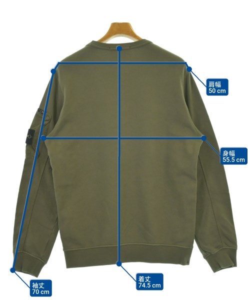 STONE ISLAND（ストーンアイランド）スウェット カーキ サイズ:M メンズ/2200673474124