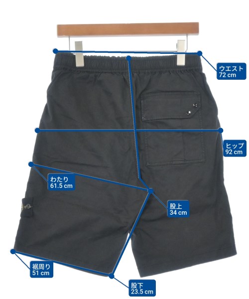 STONE ISLAND（ストーンアイランド）ショートパンツ 黒 サイズ:29(S位) メンズ/2200673474186