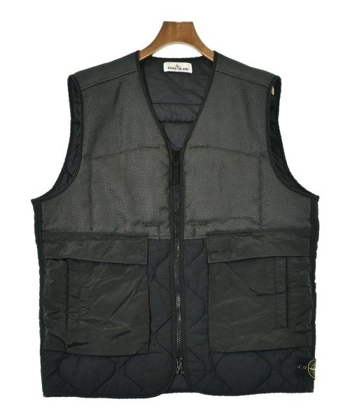 STONE ISLAND(ストーンアイランド)ダウンジャケット/ダウンベスト 黒 サイズ:XL/2200674794023