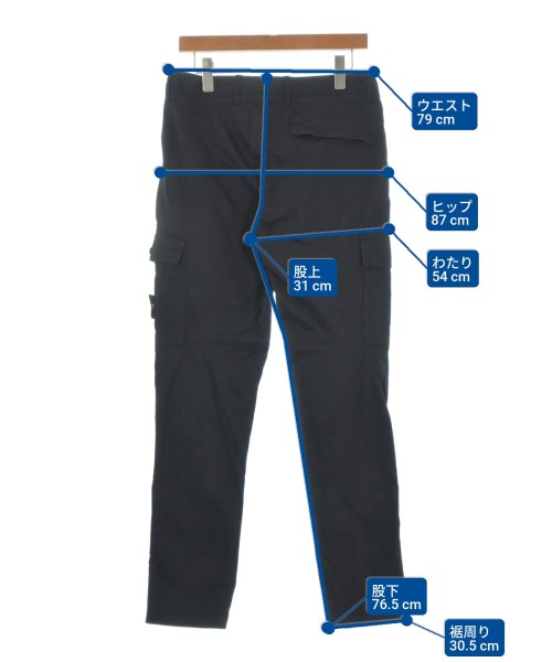 STONE ISLAND（ストーンアイランド）カーゴパンツ 黒 サイズ:29(S位) メンズ/2200674721531