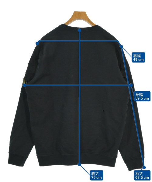 STONE ISLAND（ストーンアイランド）スウェット 黒 サイズ:XL メンズ/2200670650057