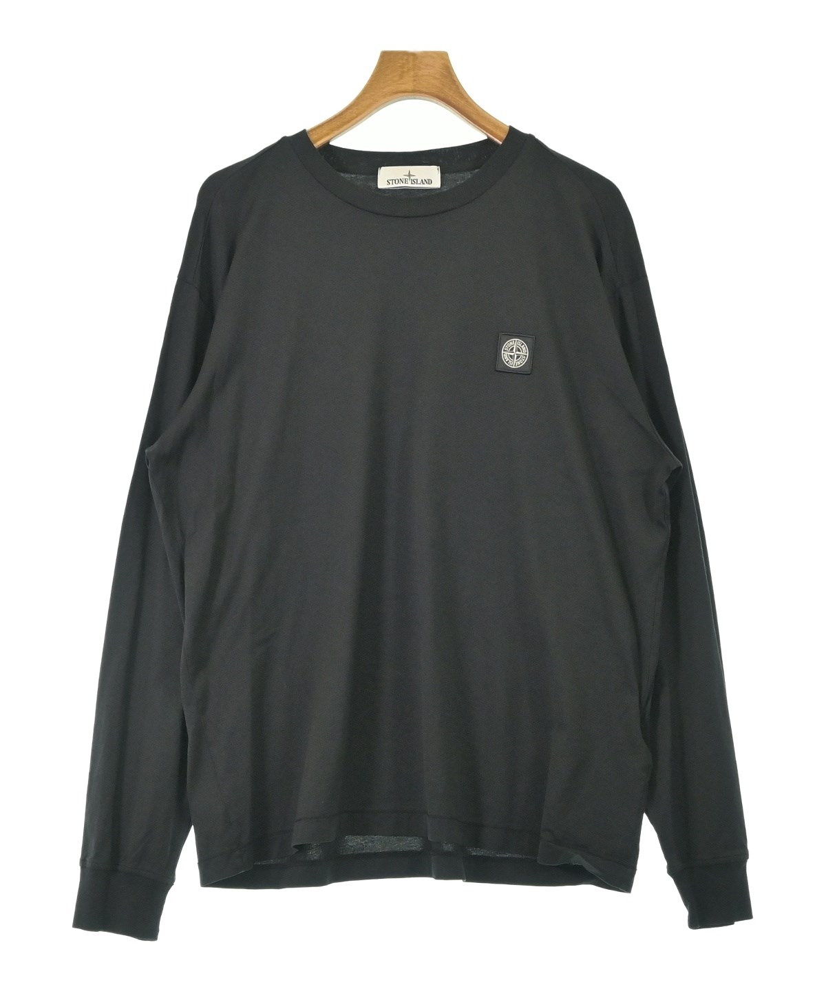 STONE  ブラック長袖カットソー STONE ISLAND（ストーンアイランド）Tシャツ・カットソー 黒 サイズ