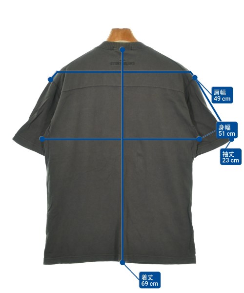 STONE ISLAND（ストーンアイランド）Tシャツ・カットソー グレー サイズ:M メンズ/2200695906016