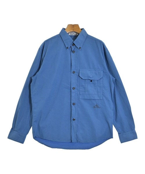 STONE ISLAND(ストーンアイランド)カジュアルシャツ 青 サイズ:S/2200698175037