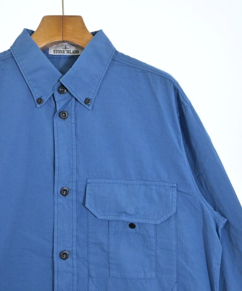 STONE ISLAND（ストーンアイランド）カジュアルシャツ 青 サイズ:S メンズ/2200698175037
