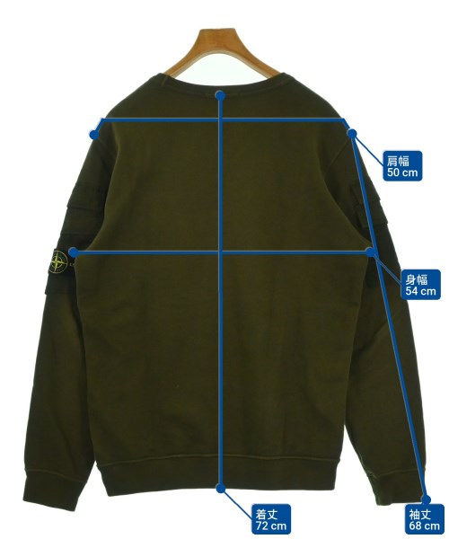 STONE ISLAND（ストーンアイランド）スウェット カーキ サイズ:L メンズ/2200698828032
