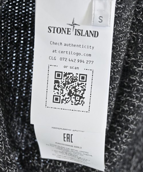 STONE ISLAND（ストーンアイランド）ニット・セーター 黒 サイズ:S メンズ/2200694372164