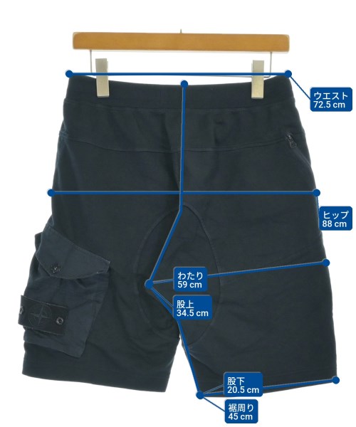 STONE ISLAND（ストーンアイランド）ショートパンツ 紺 サイズ:S メンズ/2200694372201