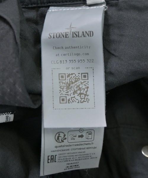STONE ISLAND（ストーンアイランド）ショートパンツ 黒 サイズ:48(L位) メンズ/2200699156066