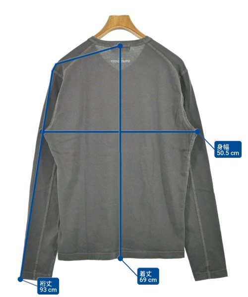 STONE ISLAND（ストーンアイランド）Tシャツ・カットソー グレー サイズ:L メンズ/2200697628374