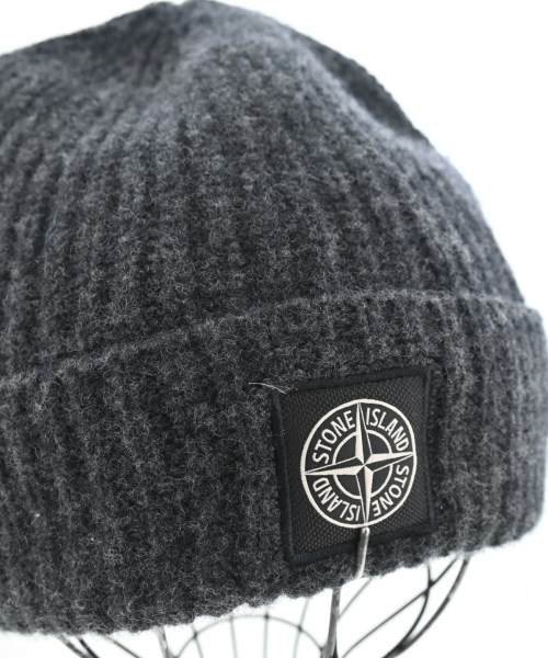 STONE ISLAND（ストーンアイランド）ニットキャップ・ビーニー グレー サイズ:- メンズ/2200660416137