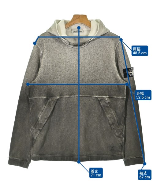 STONE ISLAND（ストーンアイランド）パーカー グレー サイズ:M メンズ/2200661656020
